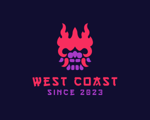 Oni Mask Avatar logo design