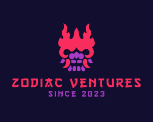 Zodiac - Oni Mask Avatar logo design