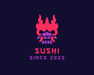 Oni Mask Avatar logo design