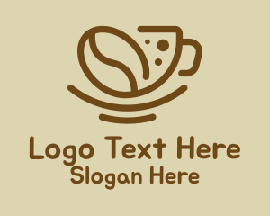 Coffee Bean Cup Logo