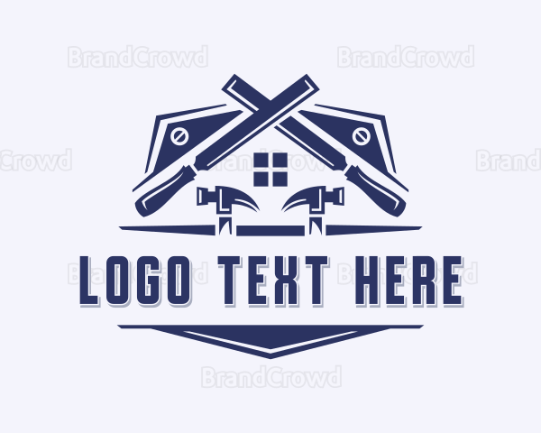 Carpentry Handyman Contractor Logo