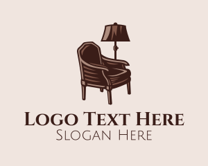 Upholstery - Rustic Brown Furniture logo design