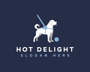 Dog Harness Leash logo design