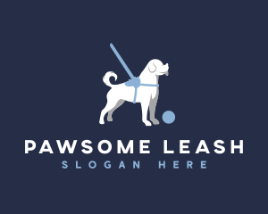 Dog Harness Leash logo design