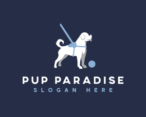 Dog Harness Leash logo design