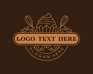 Whisk - Cupcake Confectionery Baking logo design