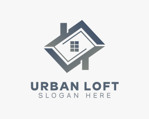 Loft - House Roof Real Estate logo design