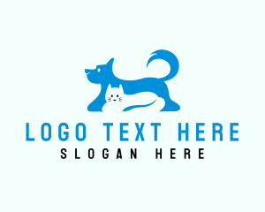 Puppy - Dog Cat Pet Care logo design