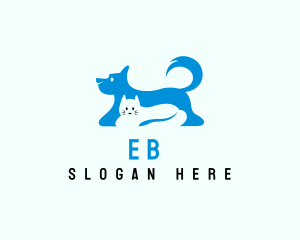 Dog Cat Pet Care Logo