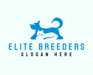 Dog Cat Pet Care logo design