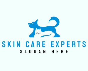 Dog Cat Pet Care logo design