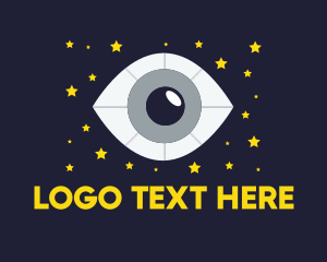 Stargazing - Night Eye View logo design
