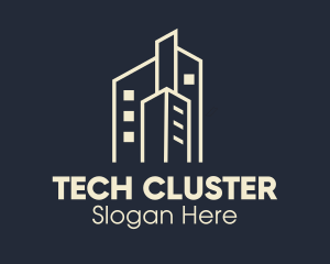 Cluster - Building Cluster Real Estate logo design