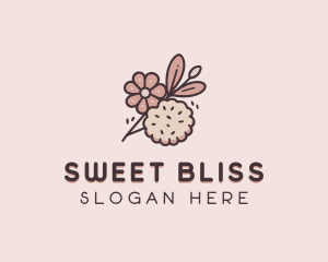 Bake Floral Cookie  logo design