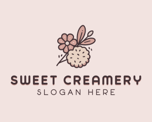 Bake Floral Cookie  logo design