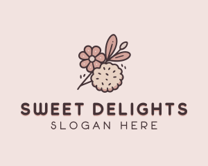 Bake Floral Cookie  logo design