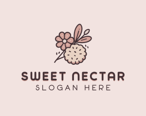 Bake Floral Cookie  logo design