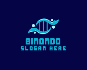 Dna Chromosome - DNA Science Lab logo design