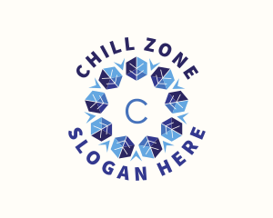 Cool - Floral Ice Cooling logo design