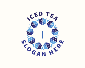 Floral Ice Cooling logo design