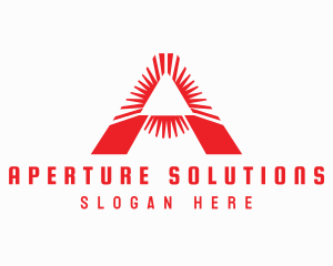 Red Triangle A logo design