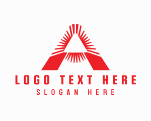 Red - Red Triangle A logo design