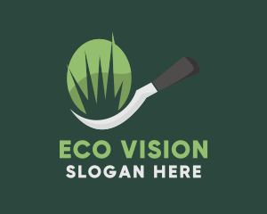 Grass Cutter Landscaping logo design