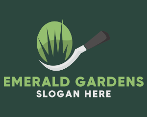 Grass Cutter Landscaping logo design