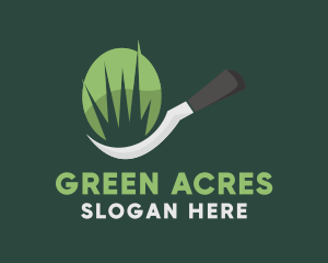 Grass Cutter Landscaping logo design