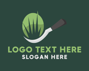 Grass Cutter Landscaping Logo