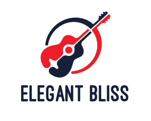 Red Blue Guitar Logo