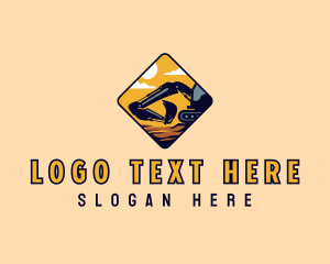 Industrial Excavator Equipment logo design