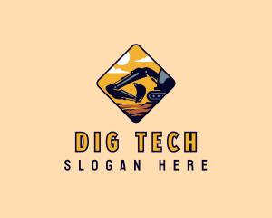 Industrial Excavator Equipment logo design