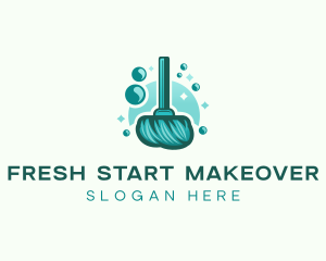 Makeover - Mop Cleaning Shiny logo design