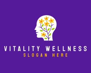 Human Flower Wellness logo design