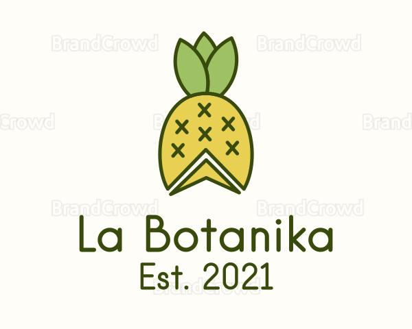 Minimalist Pineapple Fruit Logo