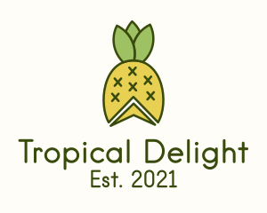Pineapple - Minimalist Pineapple Fruit logo design