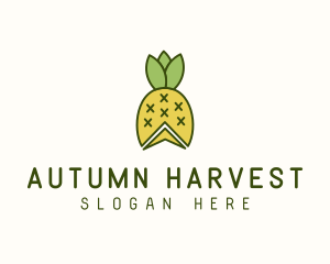 Pineapple Fruit Harvest logo design