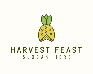 Pineapple Fruit Harvest logo design