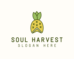 Pineapple Fruit Harvest logo design