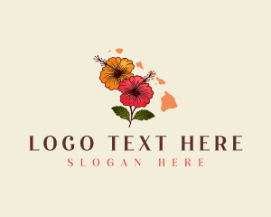 Hawaii - Hawaii Hibiscus Flower logo design