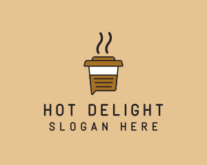 Hot Coffee Chat logo design