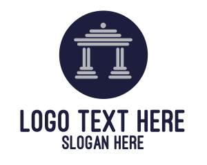 Legal - Blue House Front logo design