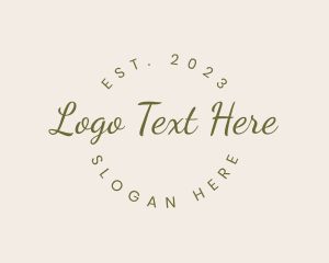 Shop - Elegant Cursive Business logo design