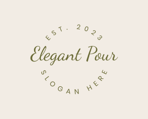 Elegant Cursive Business logo design