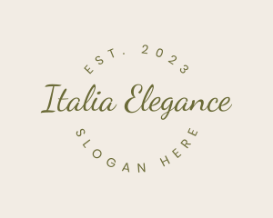 Elegant Cursive Business logo design