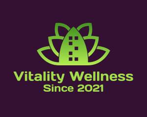 Lotus Wellness Building logo design