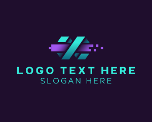 Coding - Spiral Pixel Technology logo design