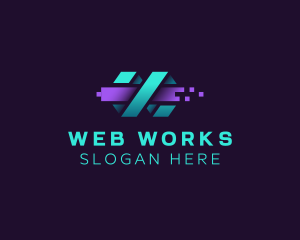 Web - Spiral Pixel Technology logo design
