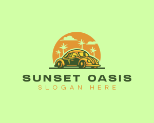 Retro Car Travel logo design